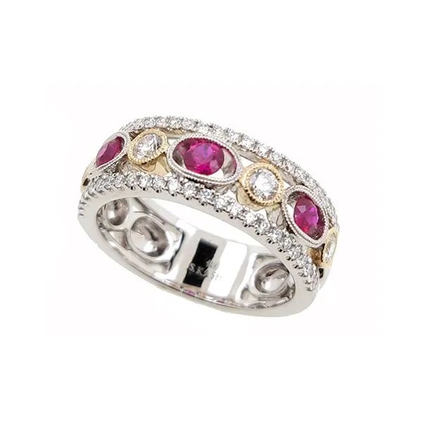 Yellow & White Ruby & Diamond Ring J. Meredith Jewelers Delafield, WI