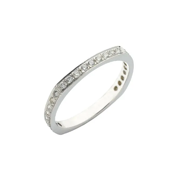 White Gold Pave Ring Tennies Jewelry Appleton, WI