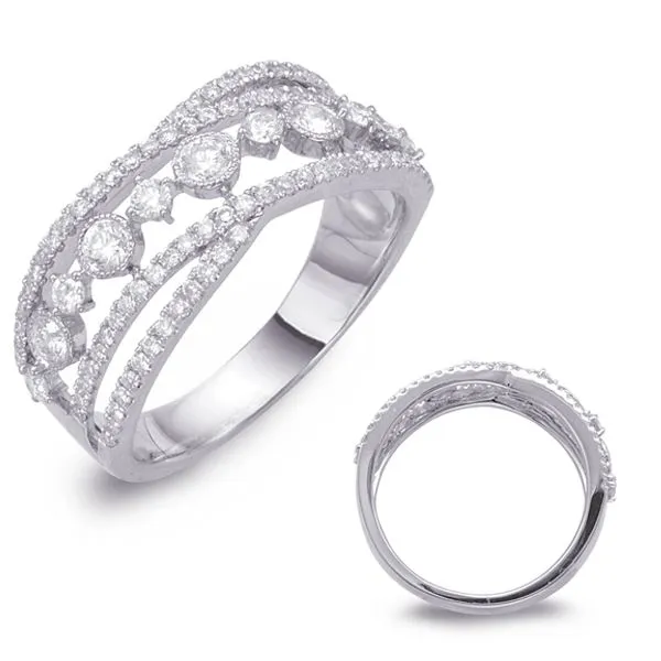 White Gold Diamond Fashion Ring Tennies Jewelry Appleton, WI