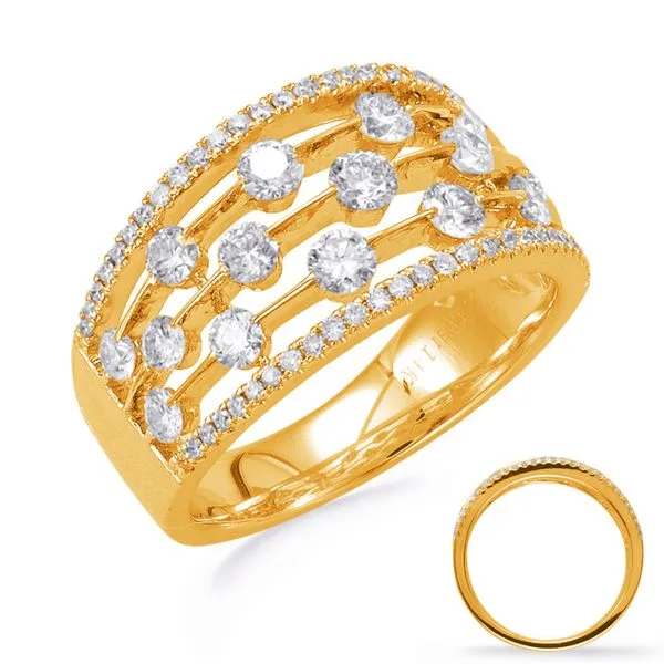 Yellow Gold Diamond Fashion Ring Tennies Jewelry Appleton, WI