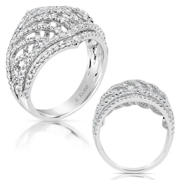 White Gold Diamond Fashion Ring Tennies Jewelry Appleton, WI