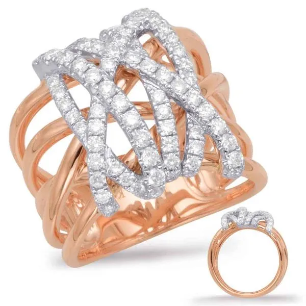 Rose & White Gold Diamond Fashion Ring Tennies Jewelry Appleton, WI
