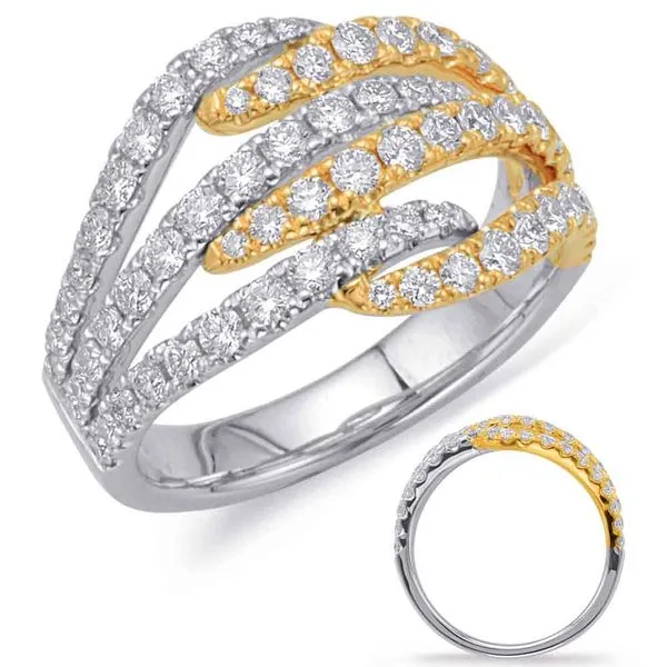 Yellow & White Gold Diamond Fashion Ring Tennies Jewelry Appleton, WI