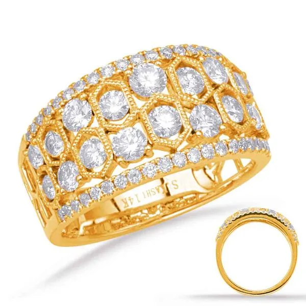Yellow Gold Diamond Fashion Ring Spencer's Jewelers Athens, GA