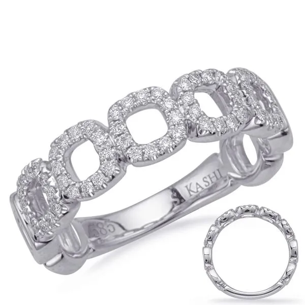White Gold Diamond Fashion Ring Tennies Jewelry Appleton, WI