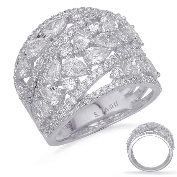 White Gold Diamond Fashion Ring Tennies Jewelry Appleton, WI