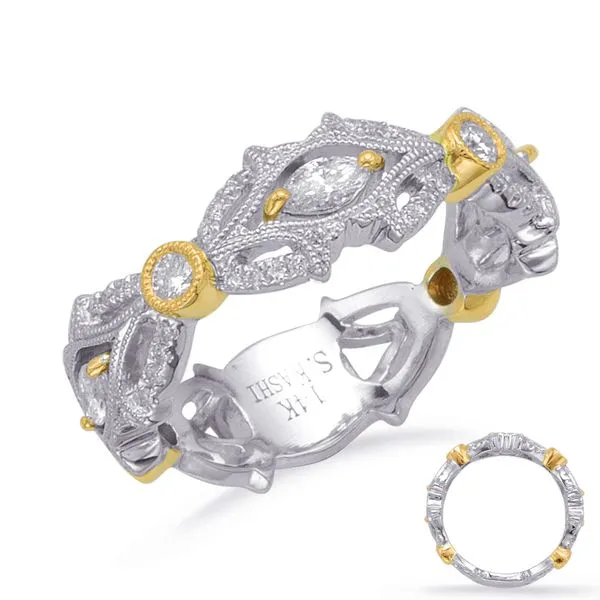 Yellow & White Gold Diamond Fashion Ring Tennies Jewelry Appleton, WI