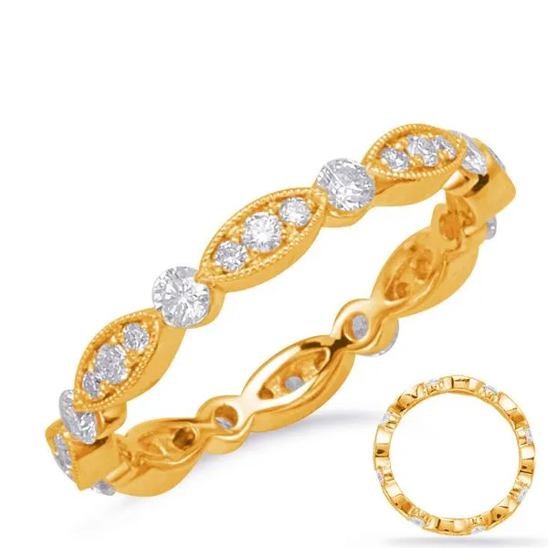 Yellow Gold Eternity Band Tennies Jewelry Appleton, WI