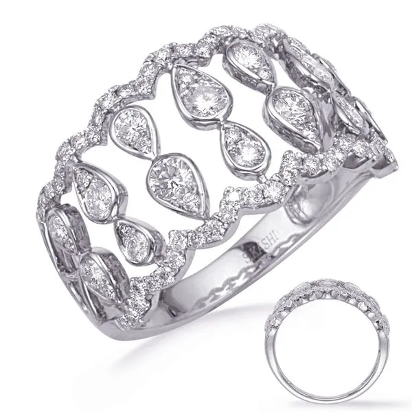 White Gold Diamond Fashion Ring Tennies Jewelry Appleton, WI