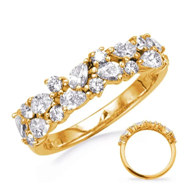 Yellow Gold Diamond Pear shape Ring Tennies Jewelry Appleton, WI