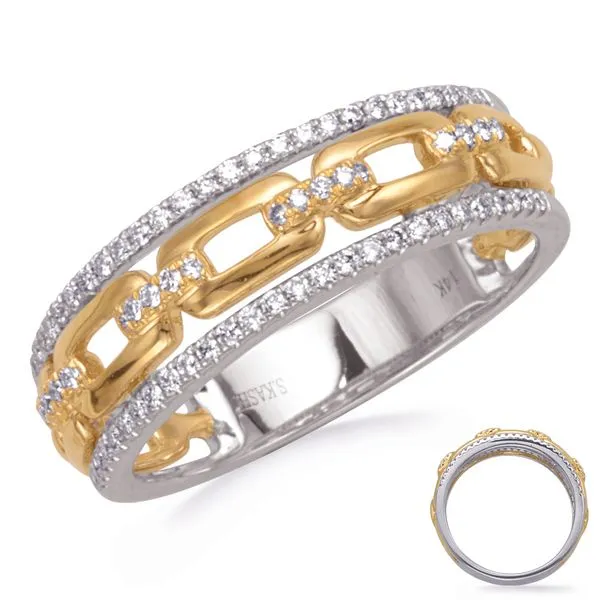 White & Yellow Gold Diamond Ring Tennies Jewelry Appleton, WI