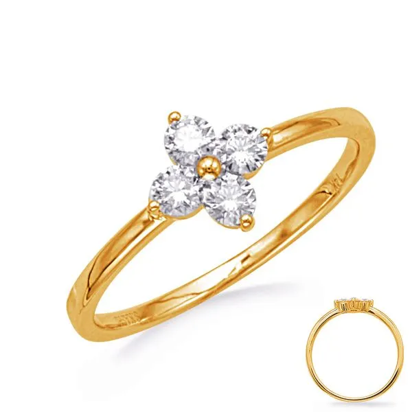 Yellow Gold Diamond Ring JBC Gems Medford, OR