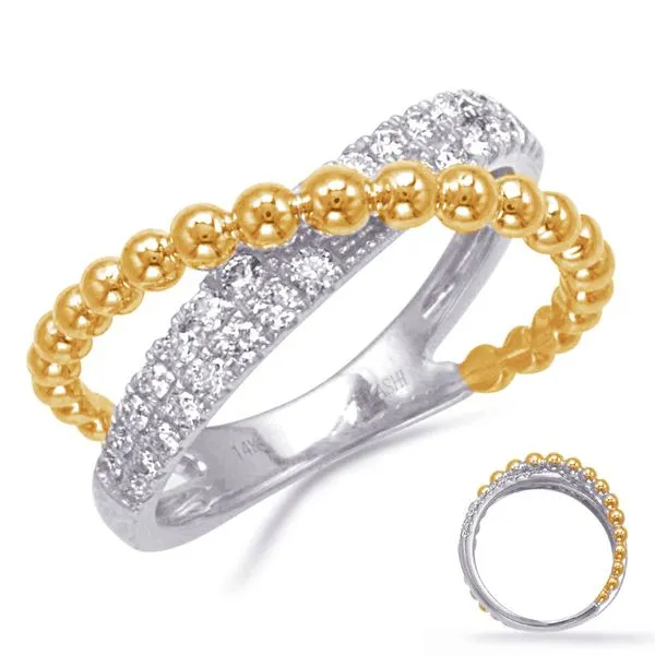 Yellow & White Gold Diamond Ring Tennies Jewelry Appleton, WI