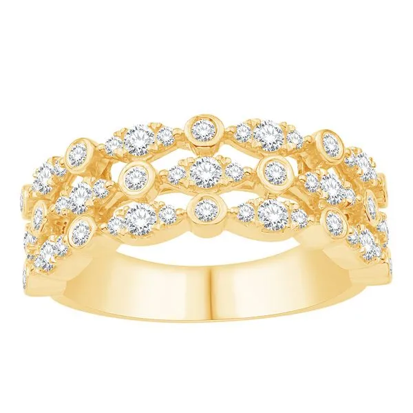 Yellow Gold Diamond Ring Tennies Jewelry Appleton, WI