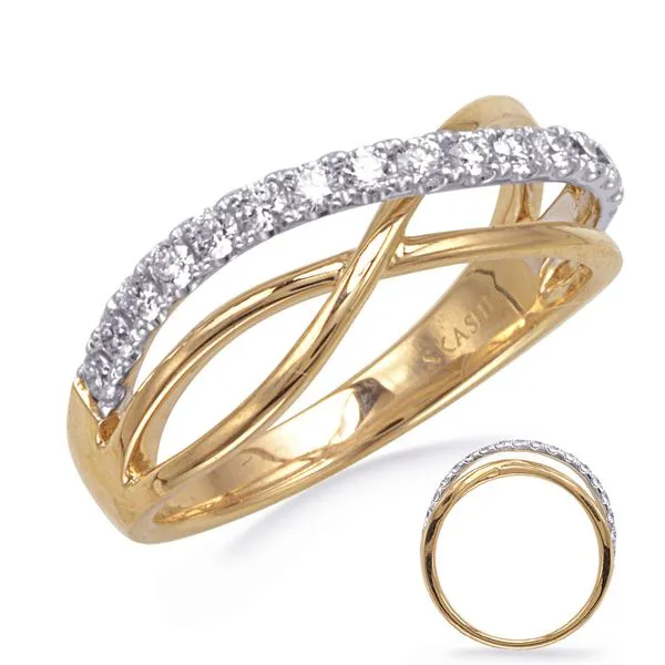 Yellow & White Gold Diamond Fashion Ring J. Meredith Jewelers Delafield, WI