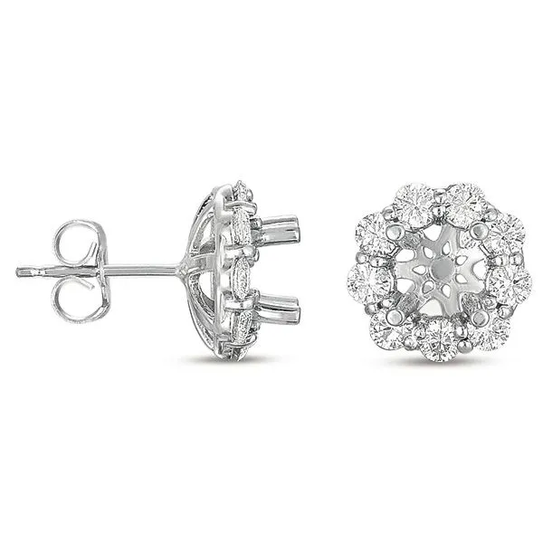 Halo Diamond Earring For 1ct Total Spencer's Jewelers Athens, GA