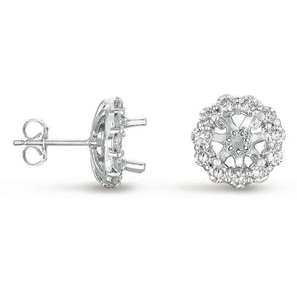 Halo Diamond Earring For 2ct  Total Spencer's Jewelers Athens, GA