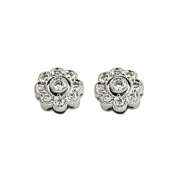 White Gold Diamond Earring Tennies Jewelry Appleton, WI