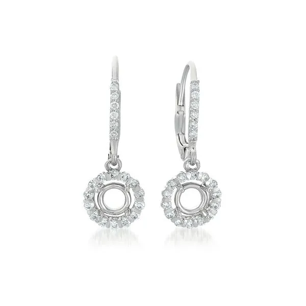 White Gold Earing. For 2 X 50 Ptrs Moseley Diamond Showcase Inc Lexington, SC