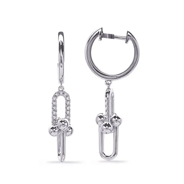 White Gold Diamond Earring Raleigh Diamond Fine Jewelry Raleigh, NC