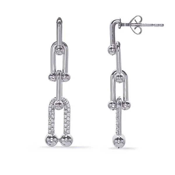 White Gold Diamond Earring Raleigh Diamond Fine Jewelry Raleigh, NC