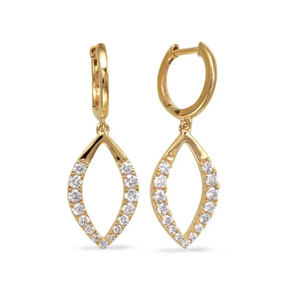 Yellow Gold Diamond Earring Tennies Jewelry Appleton, WI