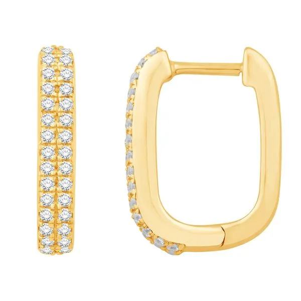 Yellow Gold Diamond Earring D&M Jewelers Green Bay, WI