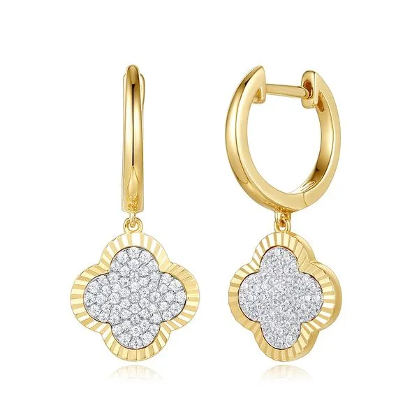 Yellow Gold Diamond Earring Tennies Jewelry Appleton, WI