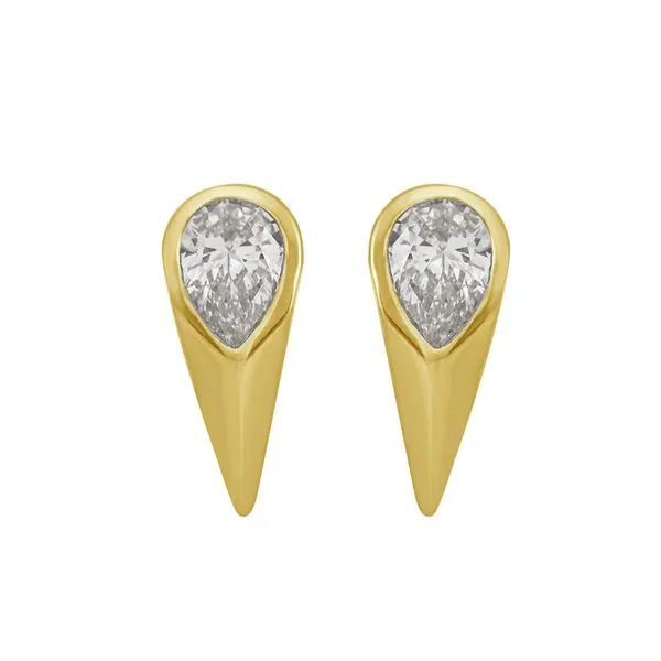 Yellow Gold Diamond Earring Tennies Jewelry Appleton, WI