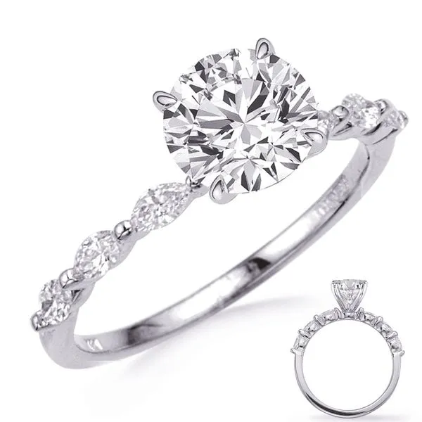 White Gold Marquise Engagement Ring Tennies Jewelry Appleton, WI