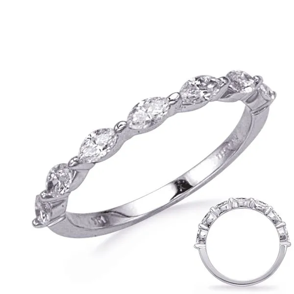 White Gold Diamond Marquise Band Raleigh Diamond Fine Jewelry Raleigh, NC
