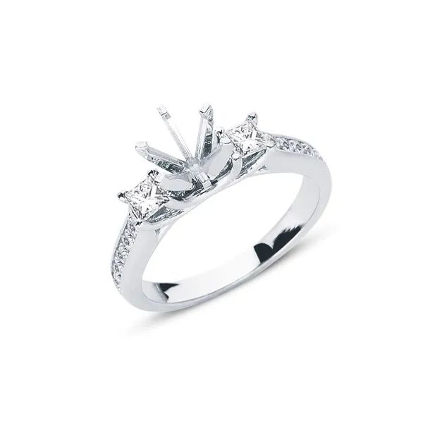 White Gold Engagement Ring Spencer's Jewelers Athens, GA