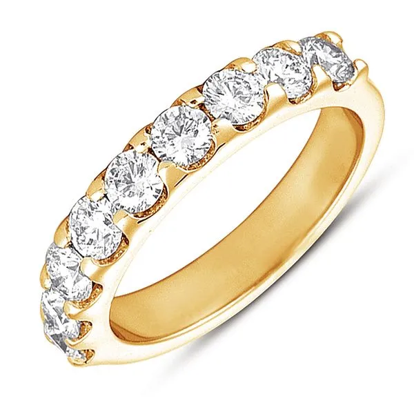 Yellow Gold Prong Set Band Raleigh Diamond Fine Jewelry Raleigh, NC