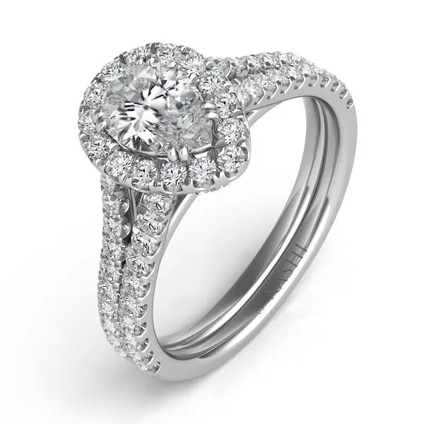 White Gold Pave Engagement Ring Tennies Jewelry Appleton, WI