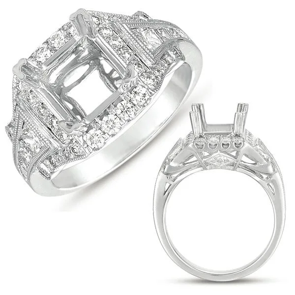 White Gold Halo Engagement Ring Tennies Jewelry Appleton, WI