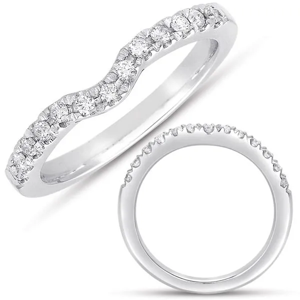 White Gold Curved Band Tennies Jewelry Appleton, WI