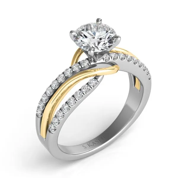 Yellow & White Gold Engagement Ring Tennies Jewelry Appleton, WI