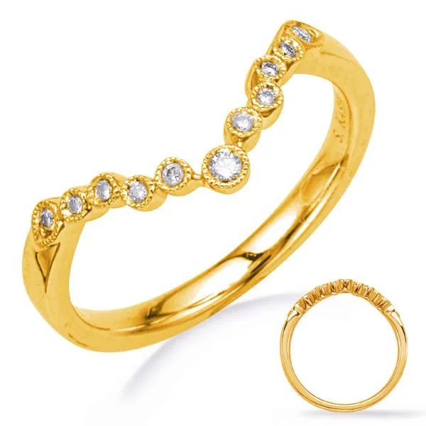 Yellow Gold Diamond Wedding Band Tennies Jewelry Appleton, WI