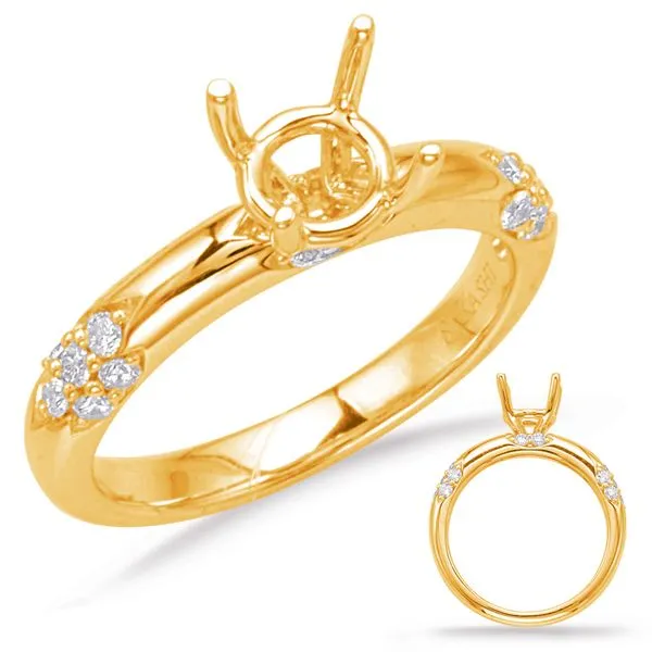Yellow Gold Engagement Ring Tennies Jewelry Appleton, WI