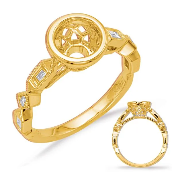Yellow Gold Engagement Ring Tennies Jewelry Appleton, WI
