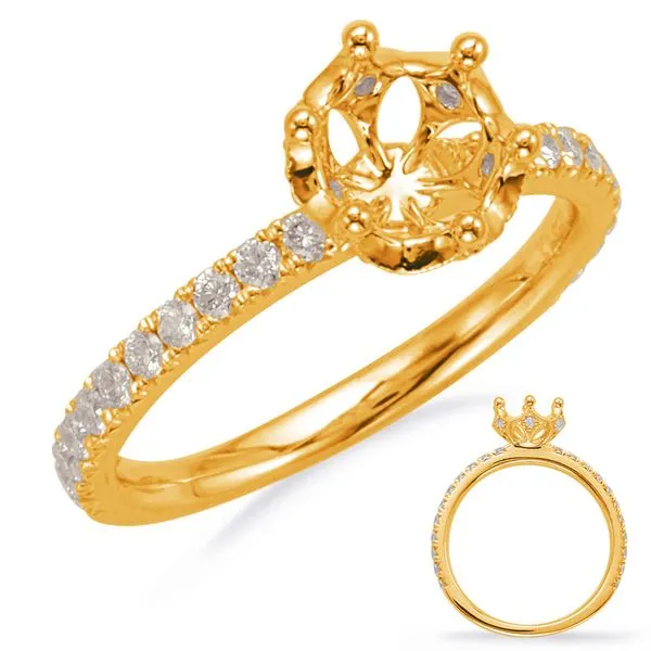 Yellow Gold Engagement Ring Tennies Jewelry Appleton, WI