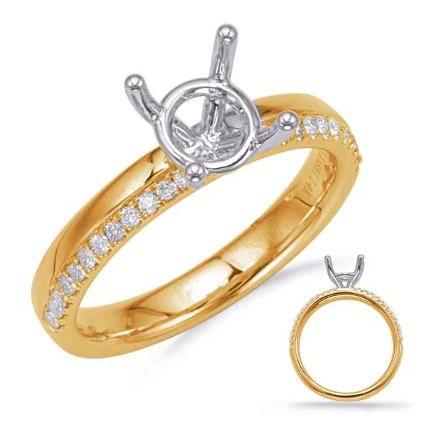 Yellow Gold Engagement Ring Tennies Jewelry Appleton, WI
