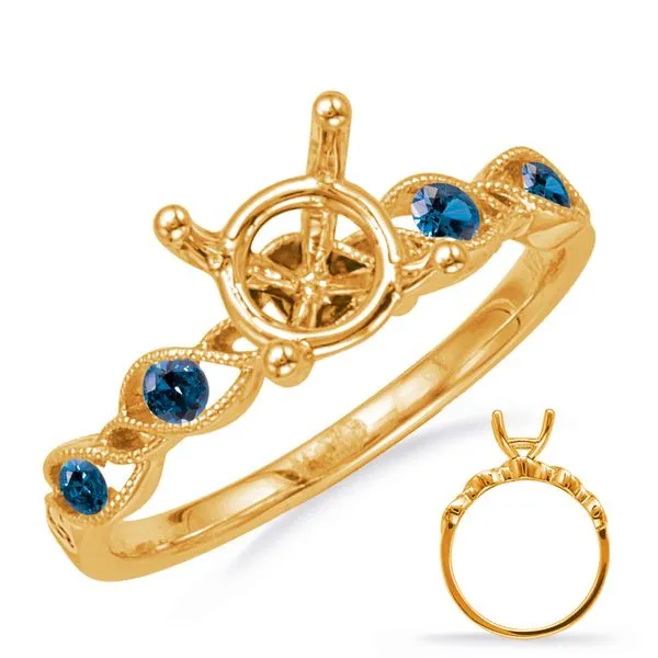 Yellow Gold Engagement Ring With Sapp Tennies Jewelry Appleton, WI