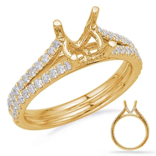 Yellow Gold Engagement Ring Tennies Jewelry Appleton, WI