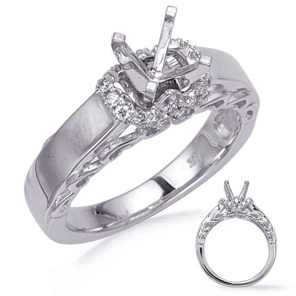 White Gold Engagement Ring Tennies Jewelry Appleton, WI