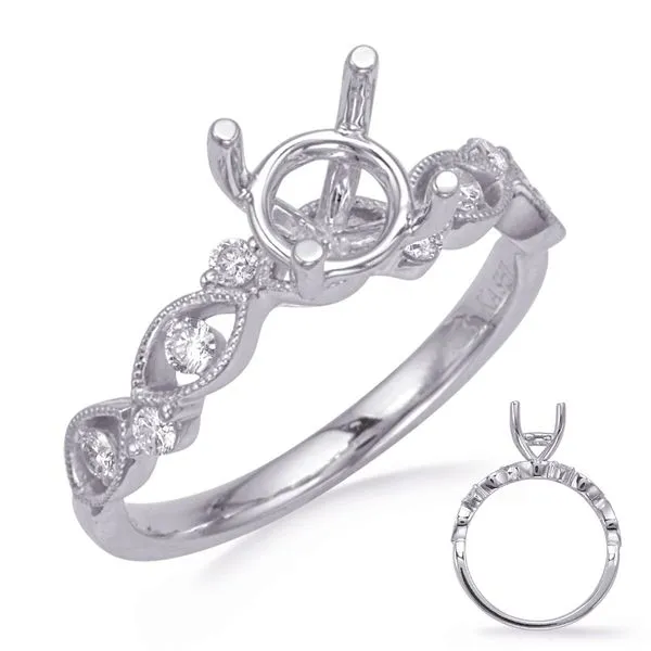 White Gold Diamond Engagement Ring Tennies Jewelry Appleton, WI