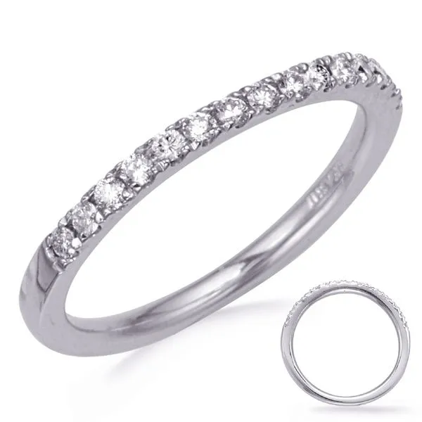 White Gold Diamond Wedding Band Tennies Jewelry Appleton, WI
