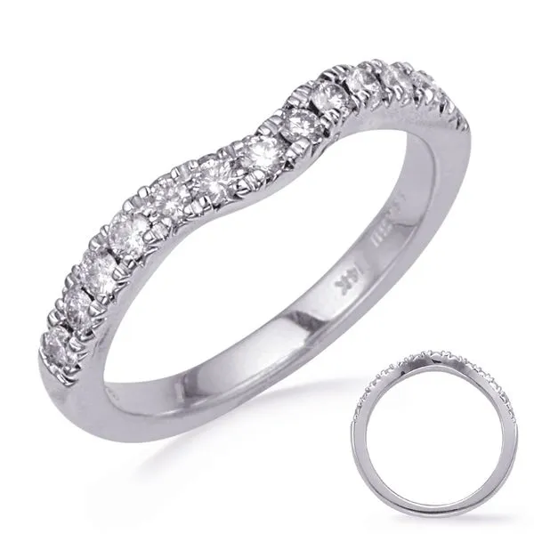White Gold Diamond Wedding Band Tennies Jewelry Appleton, WI