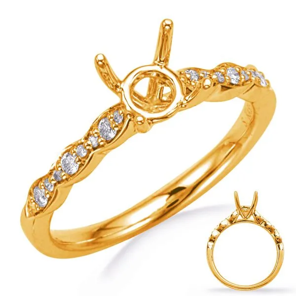 Yellow Gold Engagement Ring Tennies Jewelry Appleton, WI