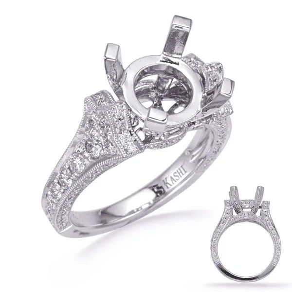 White Gold Diamond Engagement Ring J. Meredith Jewelers Delafield, WI